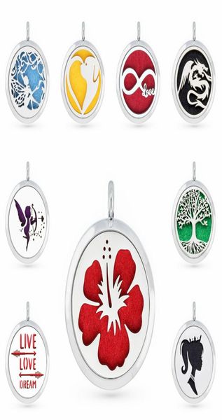 

poppy live love dream dog 30mm magnet essential oil aromatherapy perfume pendant diffuser locket pendant fit for necklace women je2541903, Silver