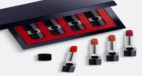 

4 in 1 floral mini lipstick set 4 pieces matte velvet lip stick christmas collection gift box longlasting creme lipsticks makeup 8488319