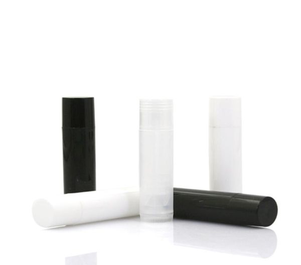 

diy empty lipstick bottle lip gloss tube lip balm tube container with cap clear black white sample container f30795327801