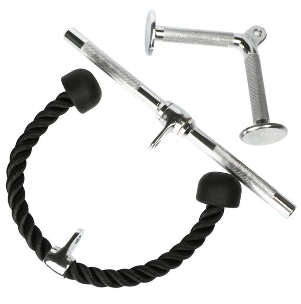 

tricep lat rope straight bar v shape barbell cable attachment9387362