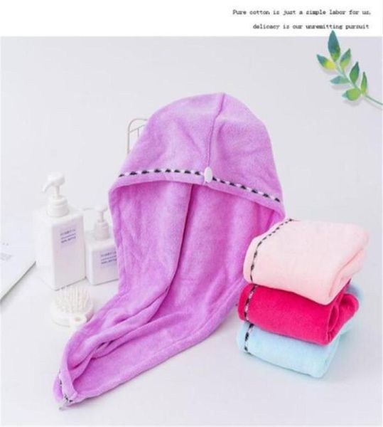 

jewelry pouches bags absorbent long hair quick thickening dry coral fleece cap women039s microfiber cartoon shower3359353, Pink;blue
