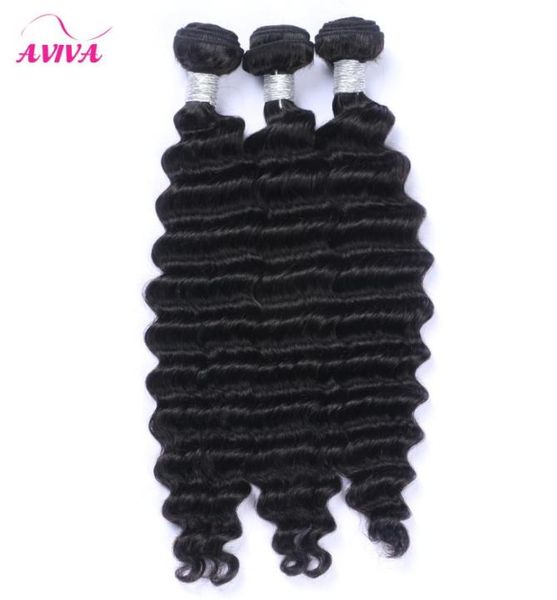 

brazilian deep wave curly virgin hair extensions 3 bundleslot 100 unprocessed brazilian deep wave curly virgin human hair weaves8512906, Black
