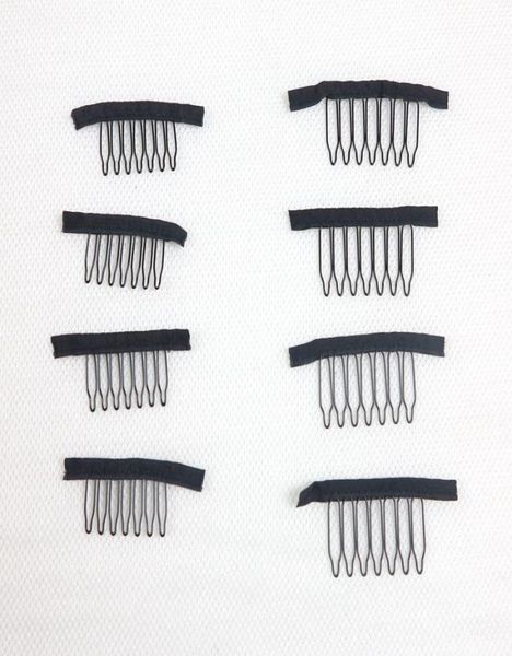 

wig clips wig combs clips 7teeth for wig cap and wig making combs hair extensions tools2830295, Black;brown