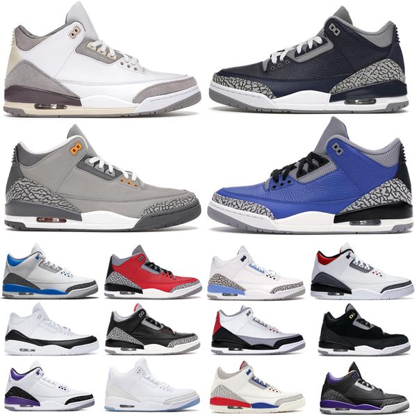 

basketball shoes 3 jumpman 3s dark iirs pine green seoul cool grey a ma maniere racer blue black court purple pure white cement fragment men