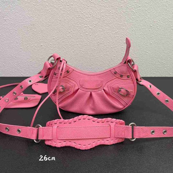 

le cagole shoulder bag hobo women design luxury designer motorcycle pleated crescent saddle crossbody messenger mirror coin purse handbag ev