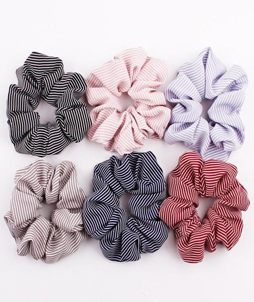 

24 style scrunchies hair rope dot stripe grid fabric scrunchies hair accessories for women elastic hairbands girls elegant ponytai6806783, Slivery;white
