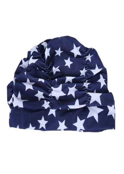 

women swimming cap long hair printed polyester flexible elastic swim hat2941676