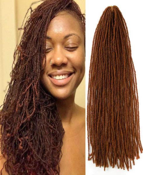 

synthetic crochet hair bulk 18quotinch micro locs braids crochet dreadlocks hair new diy sister locs hair braiding for women 54s6900037, Black