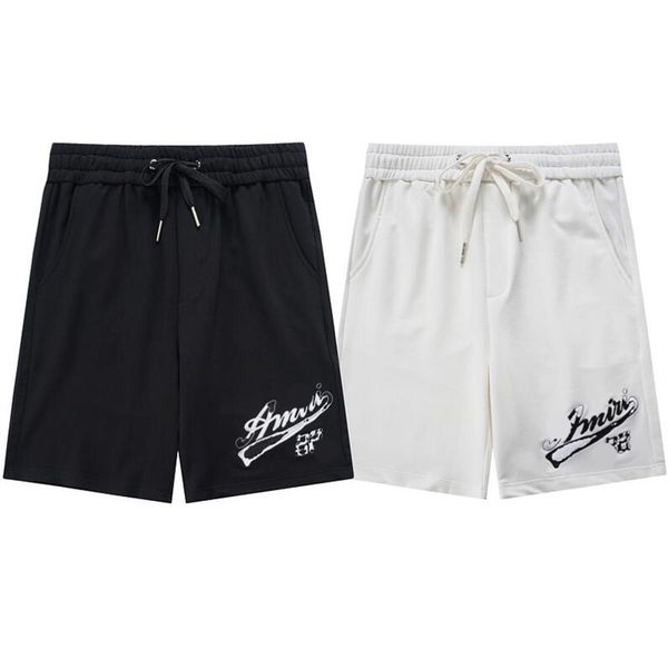 

2023 ale mens shorts fashion designer pants sweat pant speckled men's women's shorts loose casual short ###, White;black