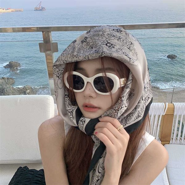 

sunglasses frames oval women's sense ins2023 new white sunglasses summer anti ultraviolet, White;black