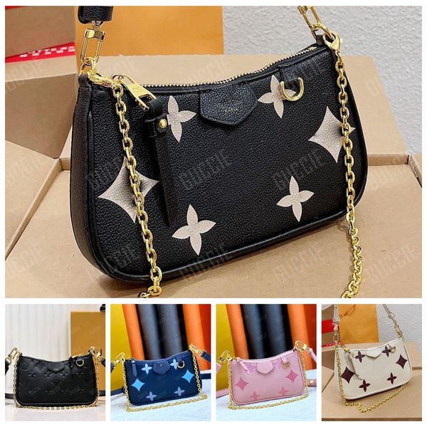 

easy pouch on strap chain shoulder bag crossbody bag designer cross body bags embossed mini multi color shoulder bags handbags