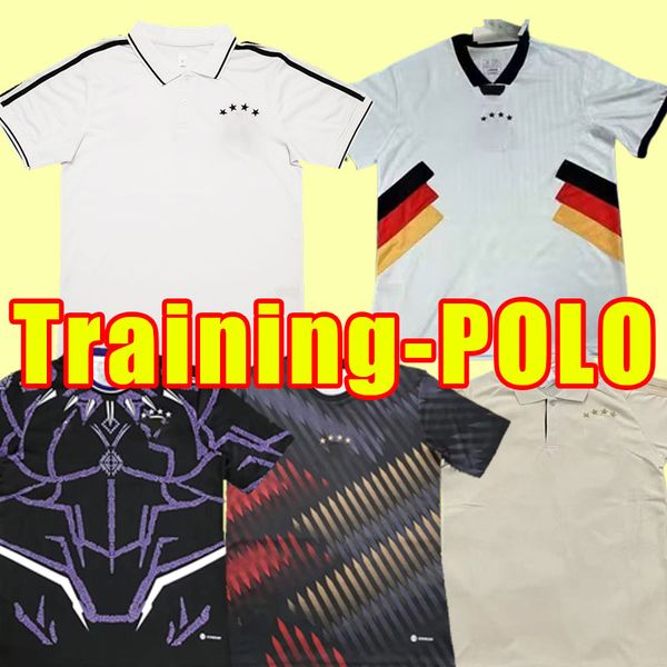 

2023 germanys hummels soccer jerseys kroos gnabry werner draxler reus muller gotze football shirt men fans player version training set polo, Black;yellow