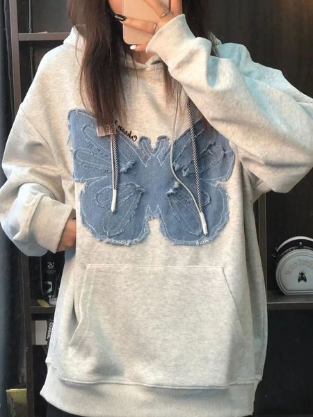 

women s hoodies sweatshirts 2023 ropa mujer fashion for women streetwear harajuku oversized pullovers korean patchwork hooded y2k 230701, Black