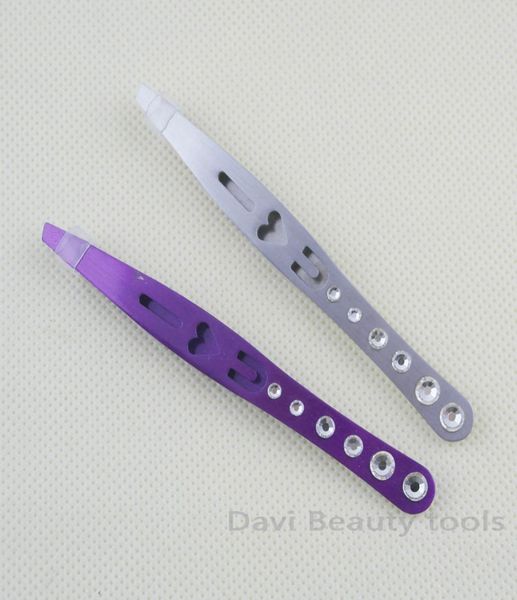 

12pcslot stainless steel eyebrow tweezers slanted face hair removal clip makeup tool women cosmetics beauty1194978