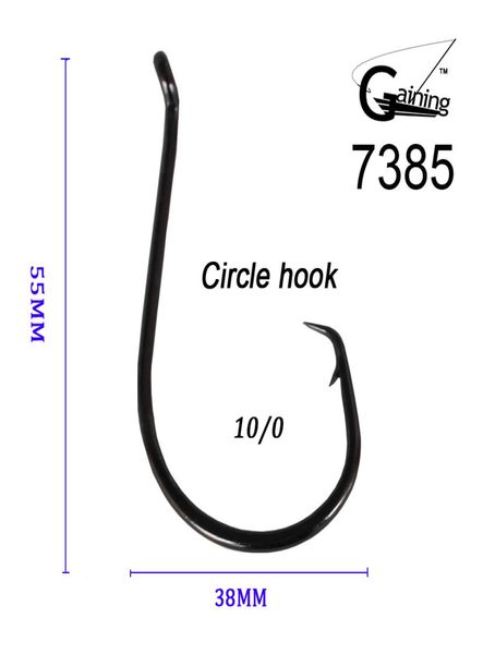 

50pcslot 100 japanese high carbon stainless steel chemically sharpened ocs circle ocean fishing hooks 7385 ocean fish hooks9159323