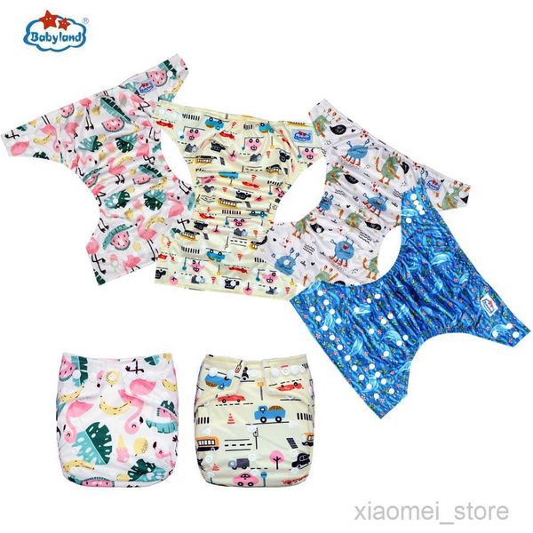 

cloth diapers babyland 1pc 2022 washable reusable cloth diaper ecological adjustable real pocket nappy fit 0-2year 3-15kg baby nappy coversh