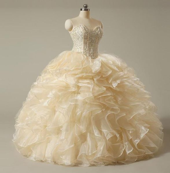 

2020 new arrival quinceanera dresses beaded beautiful party prom formal ball gowns vestidos de 15 anos qc14738581490, Blue;red