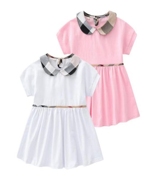 

cute baby girls plaid dresses summer kids short sleeve dress cotton children turndown collar skirts girl dress 16 years5047109, Red;yellow
