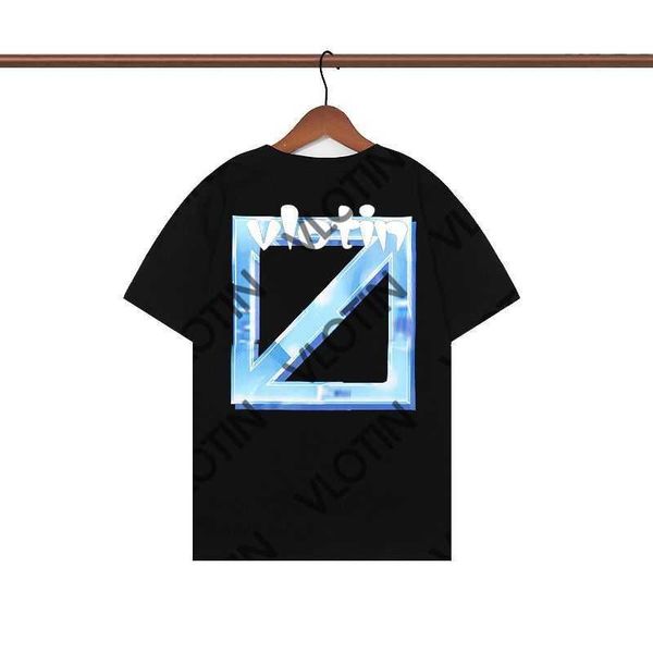 

2023 new fashion luxurys offes clothing mens tee shirt and women loose tees man casual street graffiti sweatshirtoff men's t-shirts of, White;black