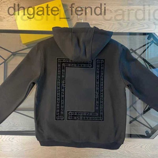 

men's jackets designer designertech fleece cotton hooded jackets mens sweatshirt double f embroidered coat fd hoodie men women cardigan, Black;brown