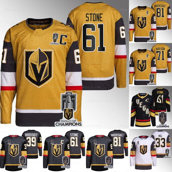 

vegas adin hill golden knight jerseys 2023 stanley cup champions patch jack eichel reilly smith chandler stephenson alec martinez jonathan d, Black;red