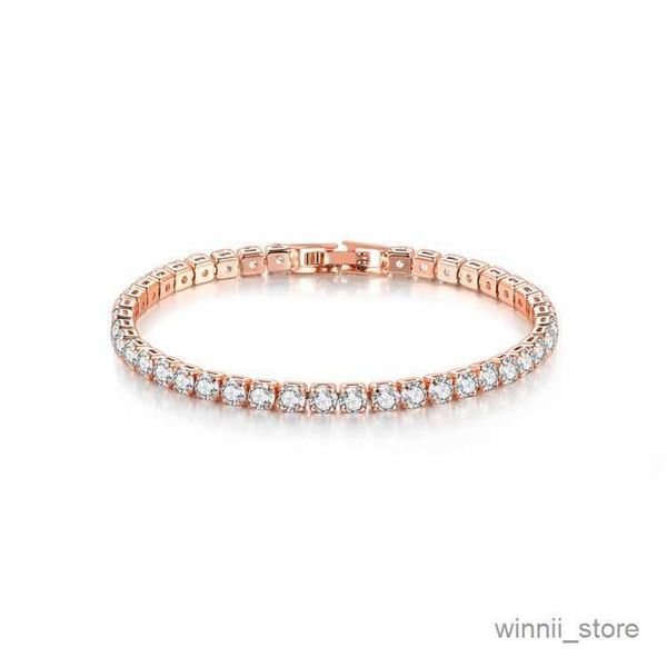 

charm bracelets cute female round bracelet rose gold silver color bracelets for women charm white stone party chain bracelet r230701, Golden;silver