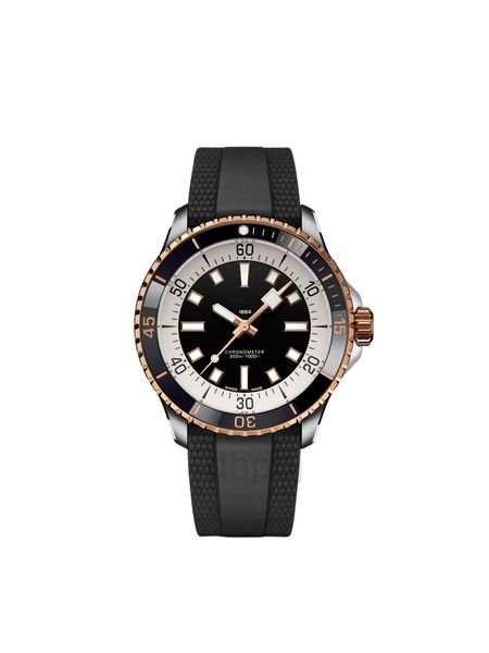 

2023 new mens watch automatic mechanical watch super 42mm curved sapphire mirror watch rubber watch chain fashion luxury man watch movement, Slivery;brown