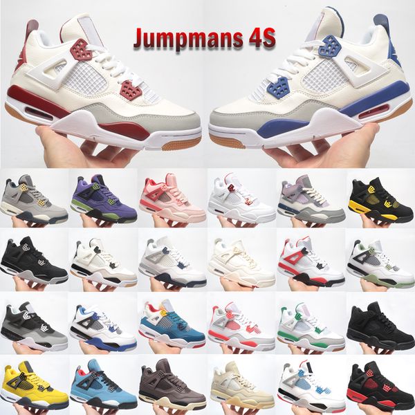 

jumpmans 4 4s men women basketball shoes classic leather designer red cement black canvas canyon purple messy room university blue outdoor s