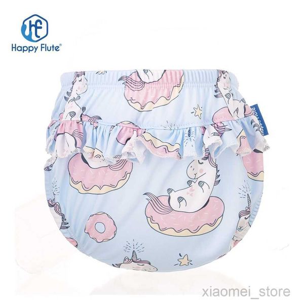 

cloth diapers happyflute 3 sizes 6-25kg kids flower edge nappy baby girl's soft swimming pants flower printed cloth diaperhkd230701