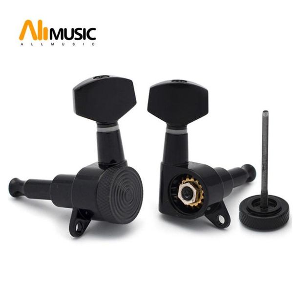 

blackchromegold zebra style locked string guitar tuning pegs tuners machine heads for folk acoustic electric guitar9764782