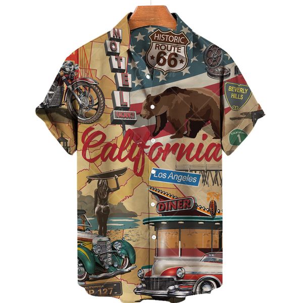 

men's polos hawaiian mens oversized geometric printed short sleeved suitable for summer seaside vacation beach casual shirt chinese sty, White;black