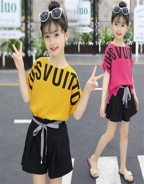 

girls clothes girls summer outfits toddler children kids fashion set shorts 4 5 6 7 8 9 10 11 12 13 14 years t200707294v1114179, White