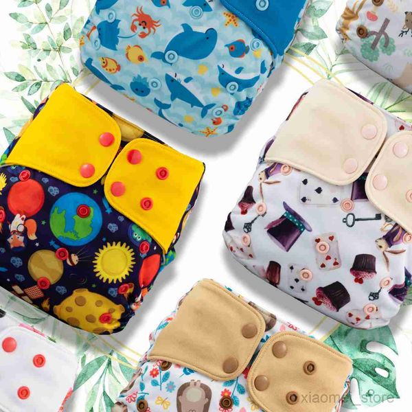 

cloth diapers lichtbaby fantastic cloth pocket diaper 4-17kg  fit all nappy reusable washable printing baby boy girl training nappyh