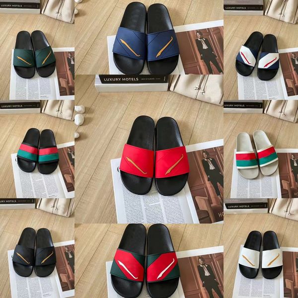 

designer shoes men women slippers summer flat sandals outdoor shoes non-slip frosted couple beach shoes bathroom home shoes with box, Black