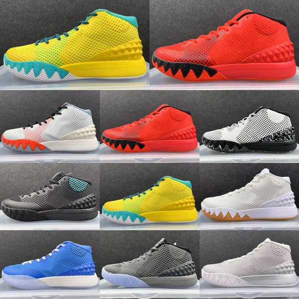 

2023 kyrie 1 infrared men basketball shoes irving 1s home deceptive red wolf grey deep pewter tour yellow dungeon sport shoes size 40-46
