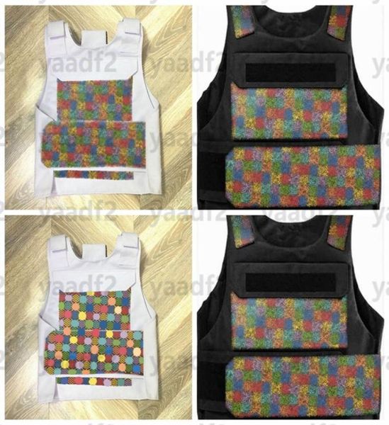 

outdoor tactical vests vintage letters printed body armor for women men cycling riding hip hop leather vest simulated war game clo1779765, Black;green