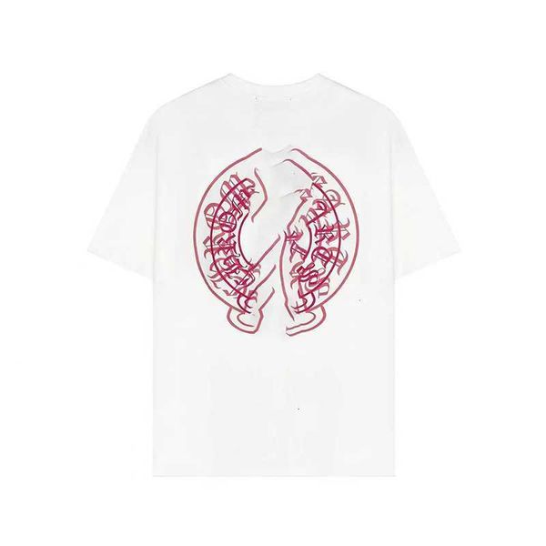 

mens t shirts brand t-shirt ch white short casual embossed letter horseshoe sanskrit cross pattern designers tees women tshirts asian size t, White;black