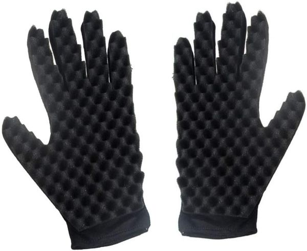 

magic afro hair curling sponge gloves barber styling tools curl brush double side with wave for both hands4233985