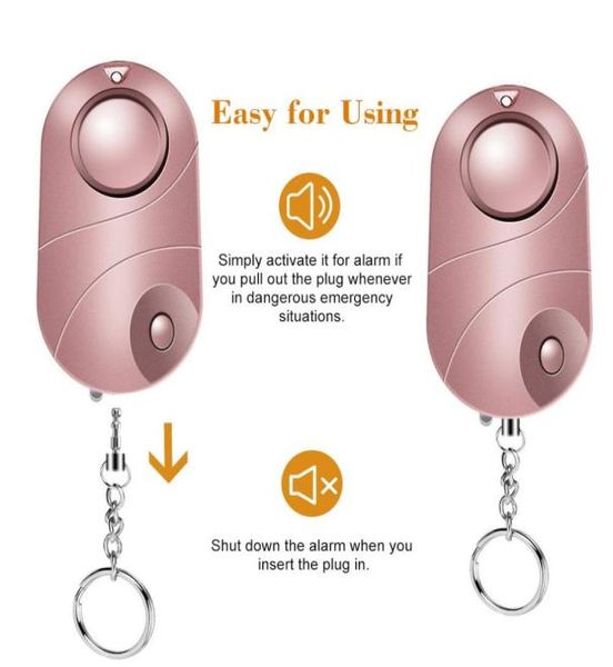 

self defense alarm keychain for women girls kids security protect alert personal safety scream loud emergency alarm7818708