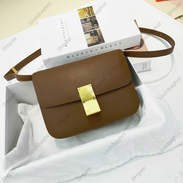 

autumn and winter tofu bag plain leather box one shoulder diagonal cross portable small square bag fashionable women's small bag