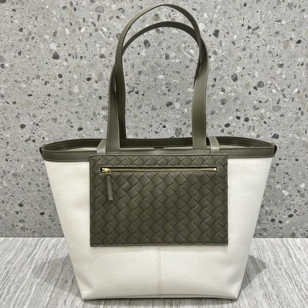 

medium flip flap tote intrecciato canvas leather bags women luxury designer handbag knitting card holders soft tote shoulder shopping satche