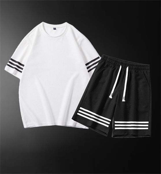 

men's tracksuits outfits new pattern designers tracksuits summer suits t shirt seaside holiday shirts shorts sets -3xl as11, Gray