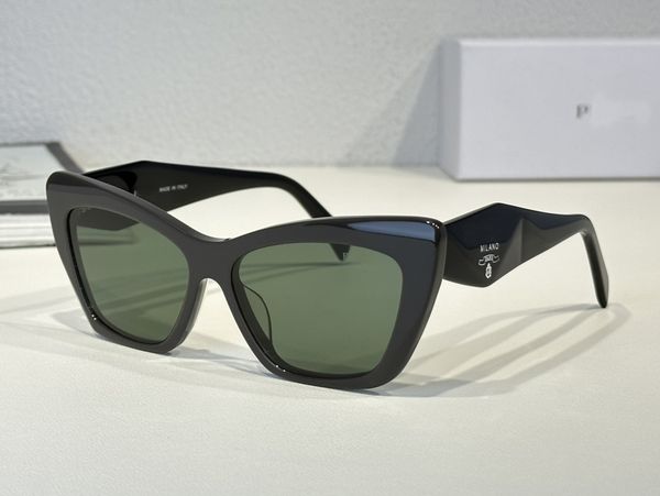 

cat's eye logo p sunglasses color matching plate glasses anti blue light large frame street p sunglasses, White;black