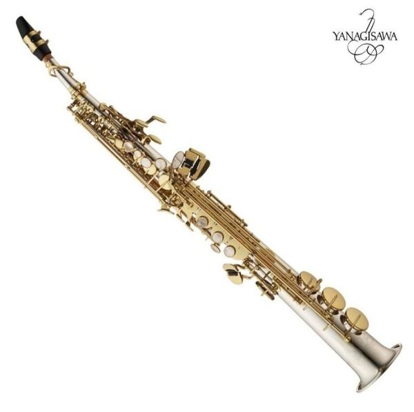 

quality japan yanagisawa sw037 b flat soprano saxophone musical instruments sax brass silverplated with case professional8442420