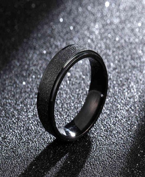 

moredear 6mm black color titanium steel ring for men and women2403706, Silver