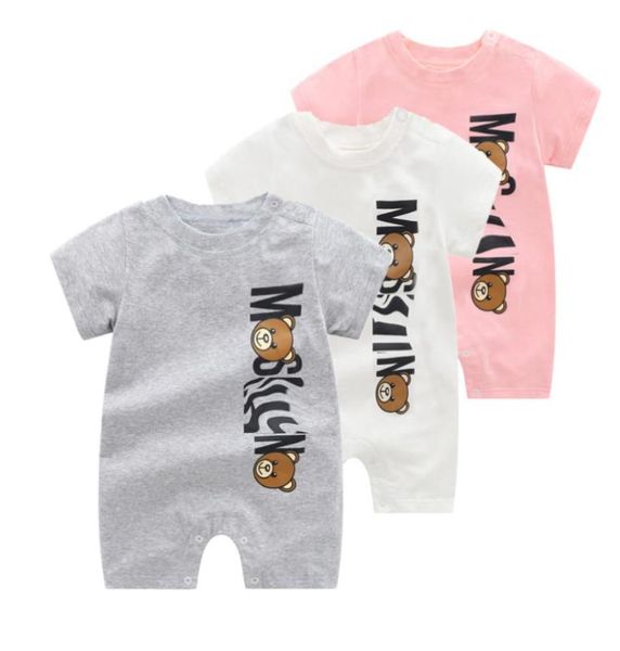 

new 2021 summer newborns baby clothes short sleeves cotton patchwork crawling baby girl boy romper 3 18 months3844314, Blue