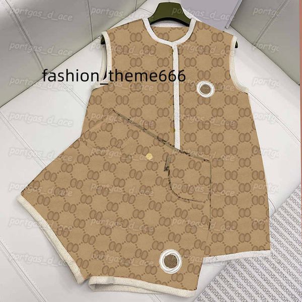 

women pants vest set vintage letter tanks jacket summer street style shorts, Black