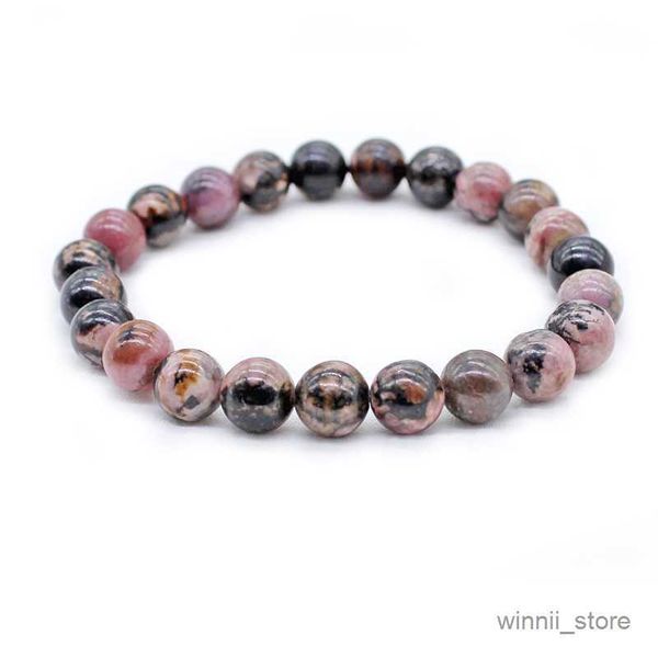 

charm bracelets genuine natural black stripes bracelet for women femme charm stretch love round bracelet jewelry gift r230701, Golden;silver