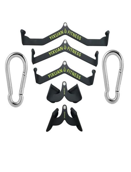 

accessories home gym fitness grips lat pull down cable handle v bar t rowing biceps tricep training1571942