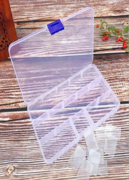 

jewelry pouches bags 15 grid storage box transparent plastic detachable6943002, Pink;blue